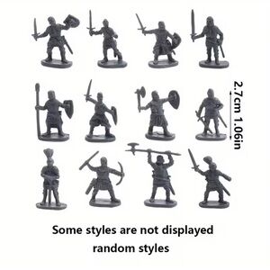 Miniature Gray Soldier Figures: ViiKONDO action figures: (2) Packages included